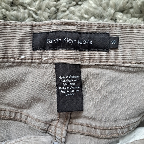Calvin Klein | Men's Tan(almost grey) corduroy straight leg jean pant - Picture 7 of 11